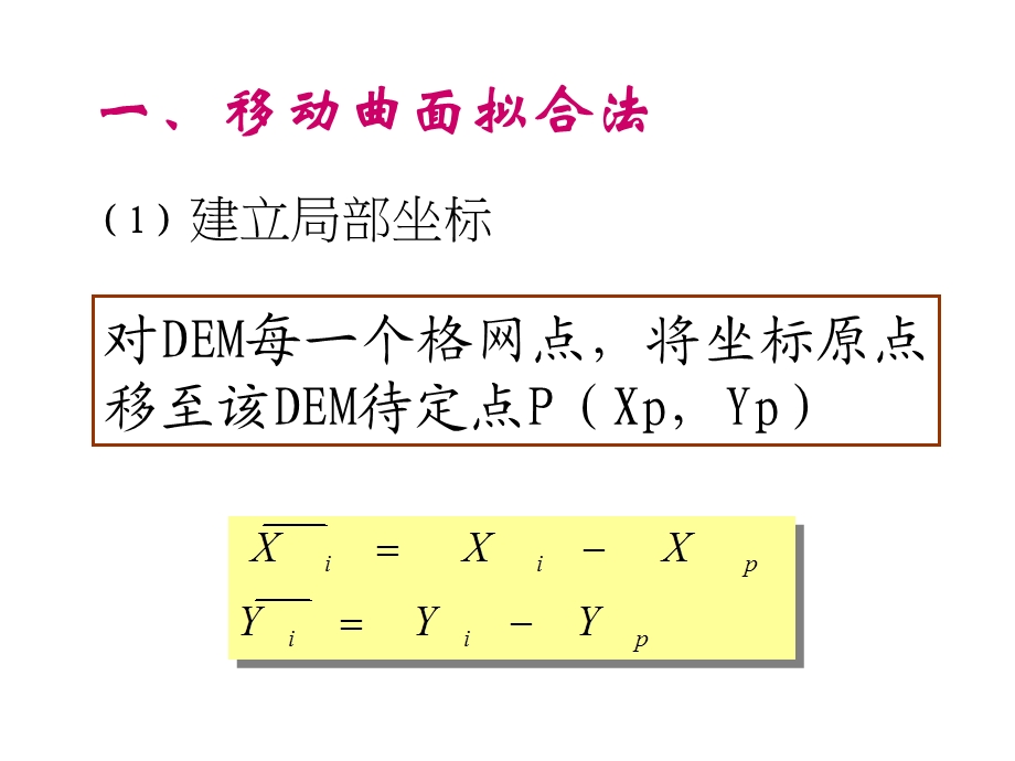 移动曲面拟合法DEM内插.ppt_第1页