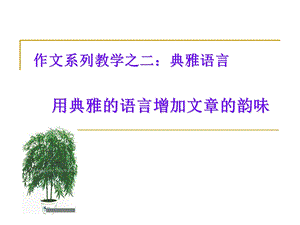 《典雅语言训练》PPT课件.ppt