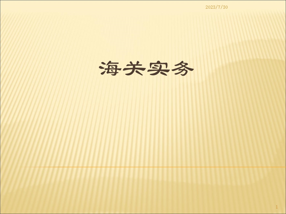 《海关实务》PPT课件.ppt_第1页