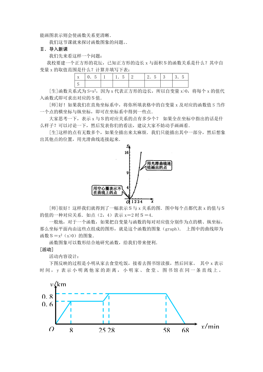 19.1.2函数的图象教案王晴doc.doc_第2页