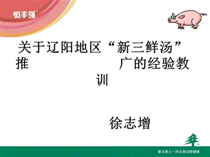 《鲜汤经验教训》PPT课件.ppt