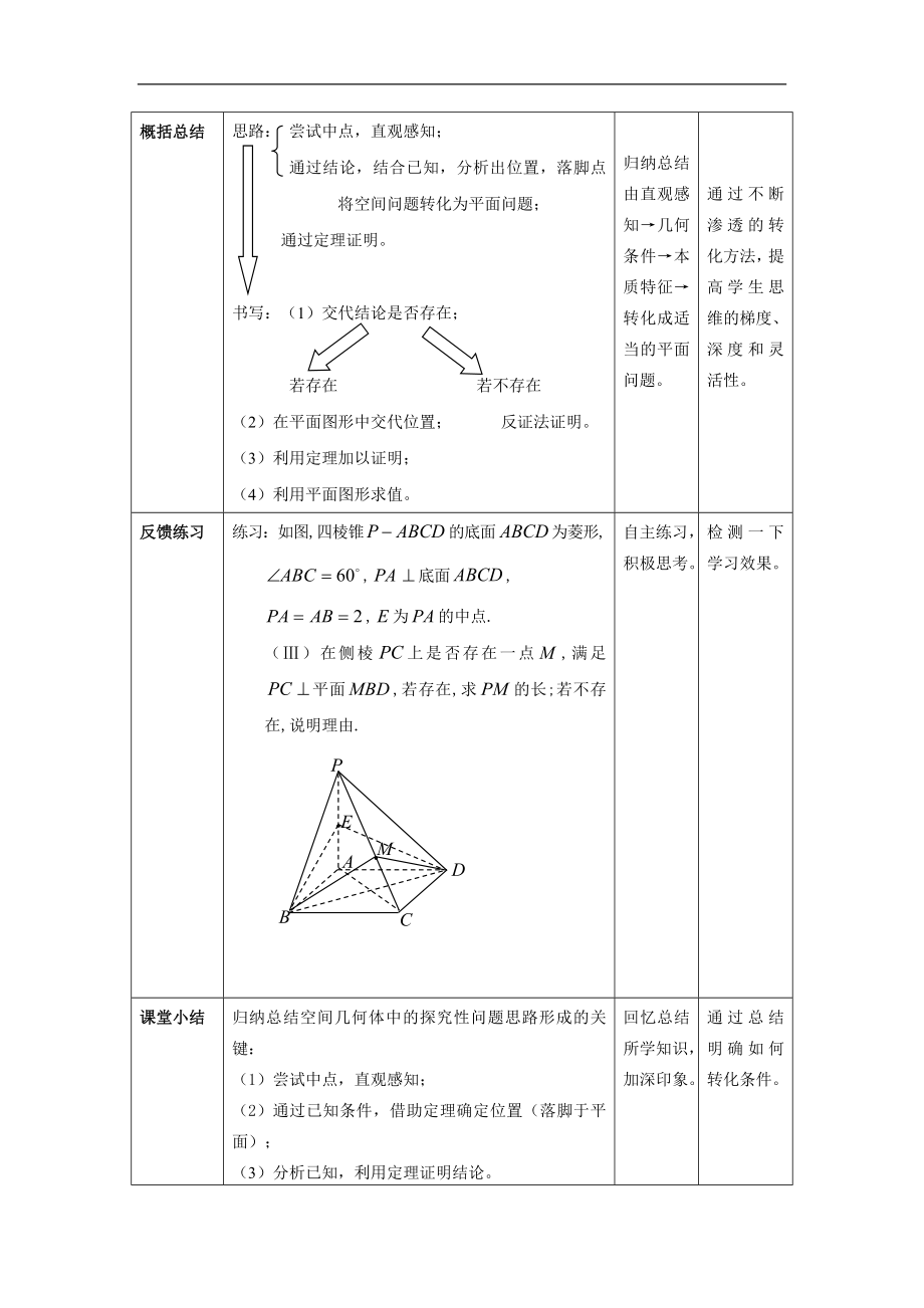 唐敏空间几何体中的探究性问题教案.doc_第3页