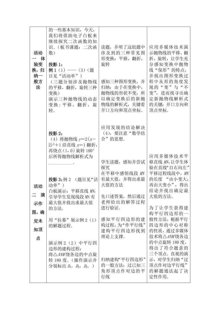 二次函数教学设计.doc_第2页