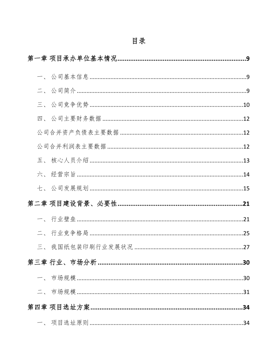 南昌纸包装产品项目可行性研究报告.docx_第2页