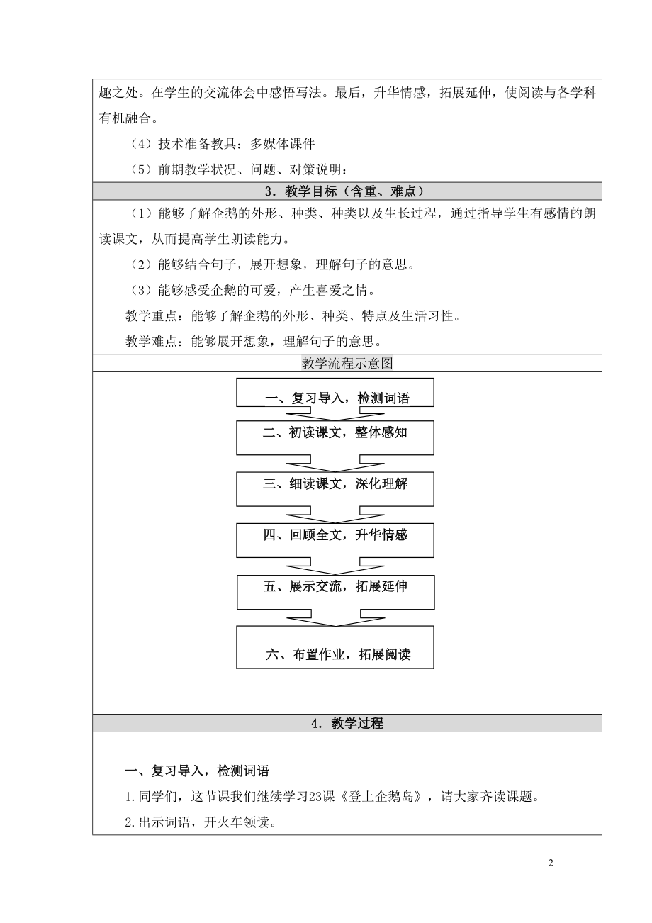 登上企鹅岛教学设计赵玉梅.doc_第2页