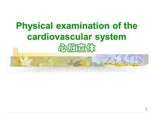 《心脏体格检查》PPT课件.ppt