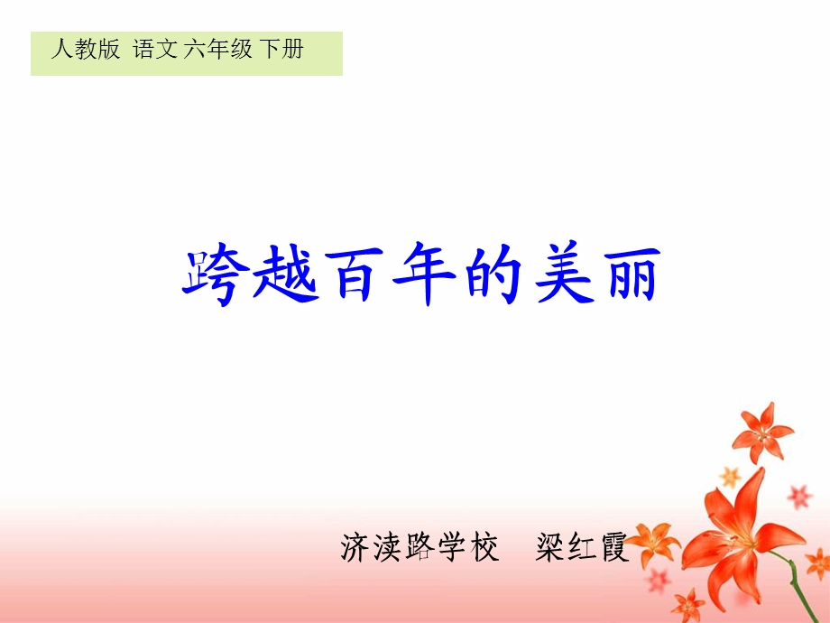 梁红霞跨越百年的美丽教学课件.ppt_第3页