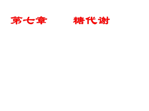 《生物化学糖代谢》PPT课件.ppt