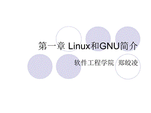 第一章Linux体系及编程简介.ppt