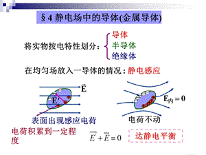 《静电场中的导体》PPT课件.ppt