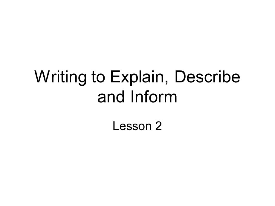 英国戏剧　ＣＷDescriptiveWriting.ppt_第1页