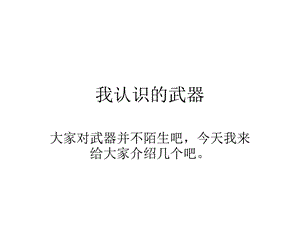 我认识的武器.ppt