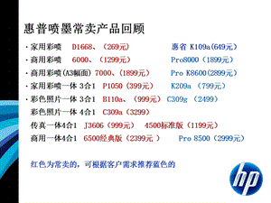 HP彩色喷墨打印机家族产品.ppt