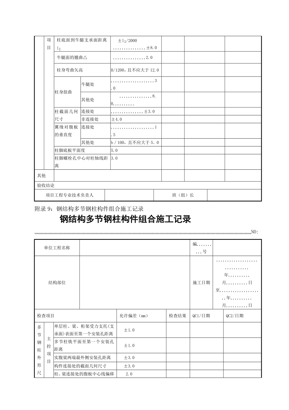 va6、 钢结构端部铣平及装置焊缝坡口加工构件施工记录[最新].doc_第3页