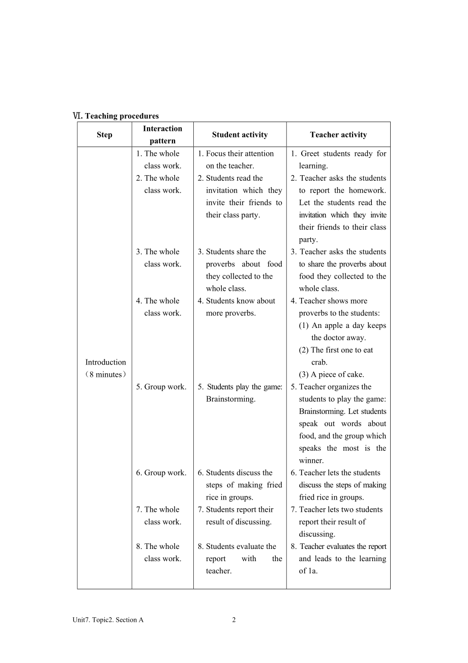 八下教案设计unit7.Topic2.sectionA.doc_第2页