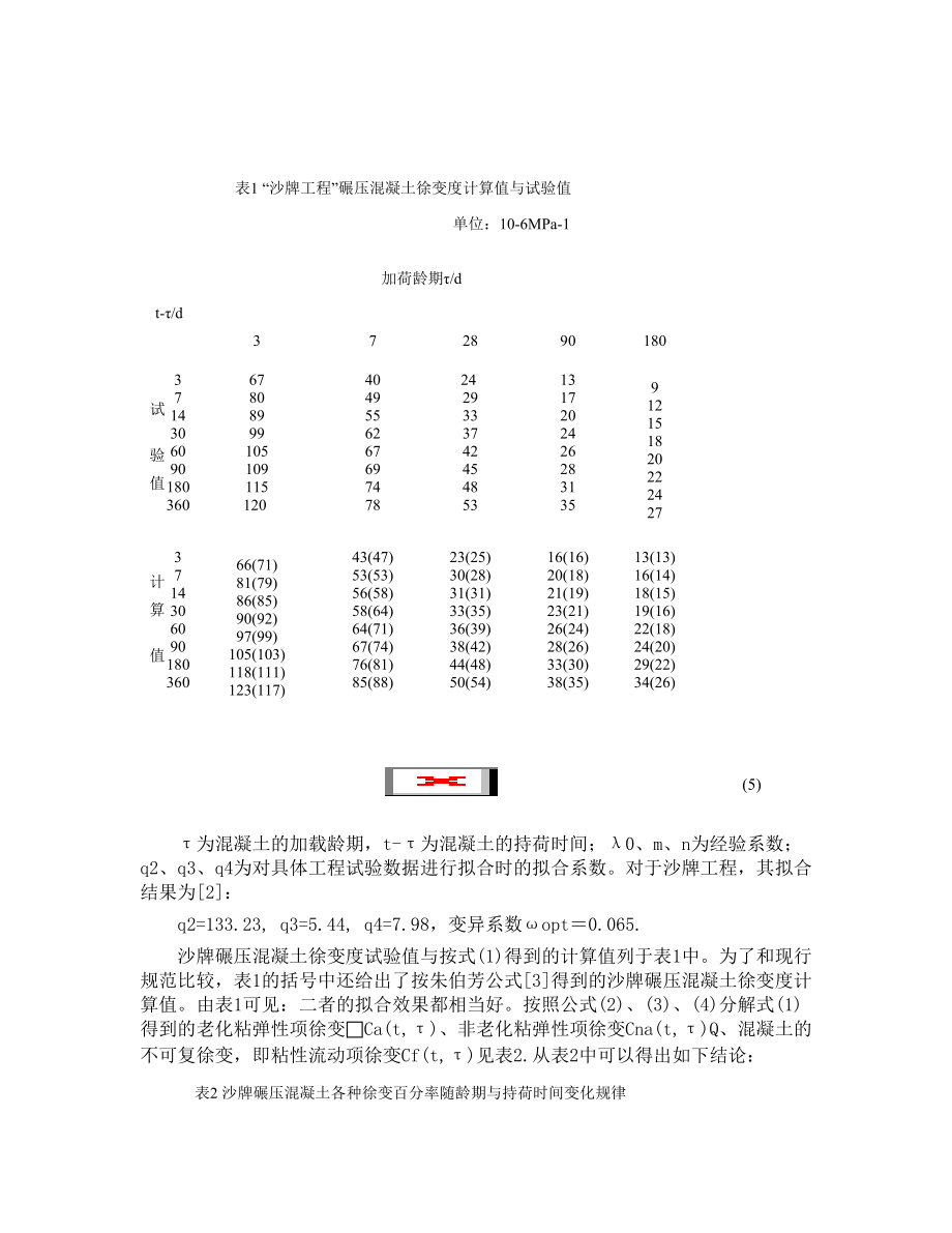 【】沙牌碾压混凝土拱坝温度徐变应力仿真计算【水利工程】.doc_第2页