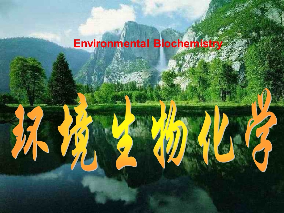 《环境生物化学》PPT课件.ppt_第1页