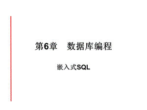 《嵌入式SQL补充》PPT课件.ppt