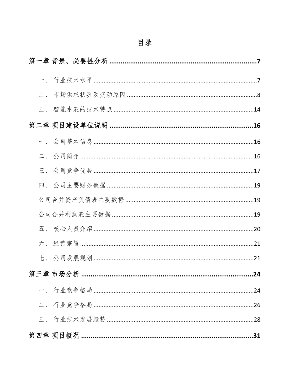 南昌智能水表项目可行性研究报告.docx_第2页