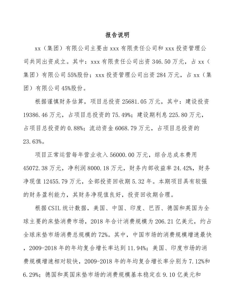 南昌关于成立床垫生产设备公司可行性研究报告.docx_第2页