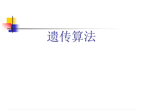 《遗传算法简介》PPT课件.ppt