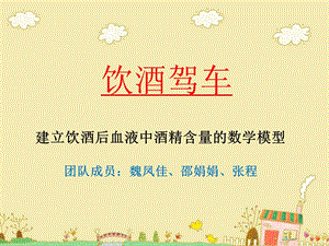 《饮酒驾车问题》PPT课件.ppt