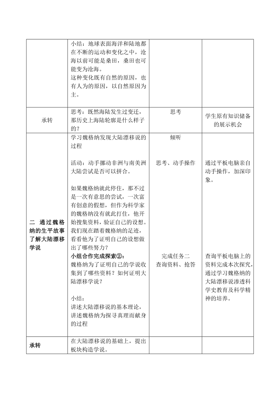 海陆变迁教案反思.doc_第3页