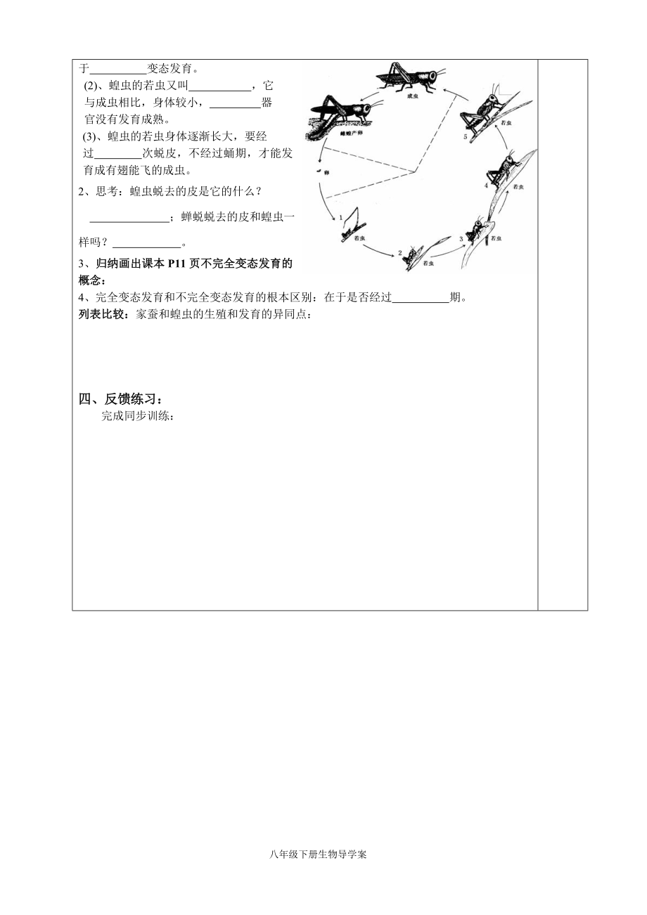 第二节昆虫的生殖和发育导学案.doc_第2页