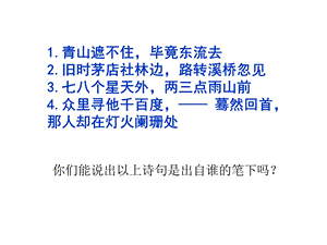 《辛弃疾词两首》PPT课件.ppt