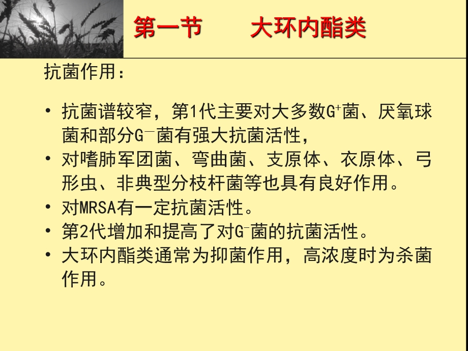 药理学课件37.大环内酯类、林可霉素类及多肽类.ppt_第3页