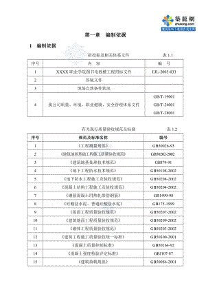 d[内蒙古]大学教学楼施工组织设计(筏板基础 框架结构)secret.doc