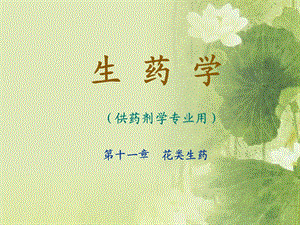 《花类生药》PPT课件.ppt