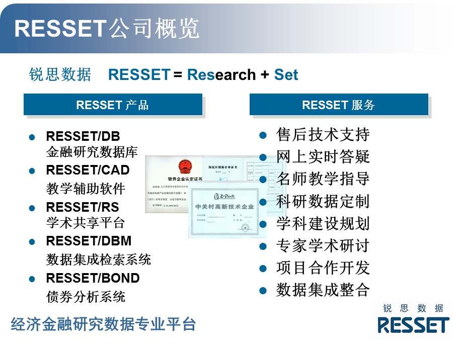 RESSET产品服务与高校应用.ppt_第2页