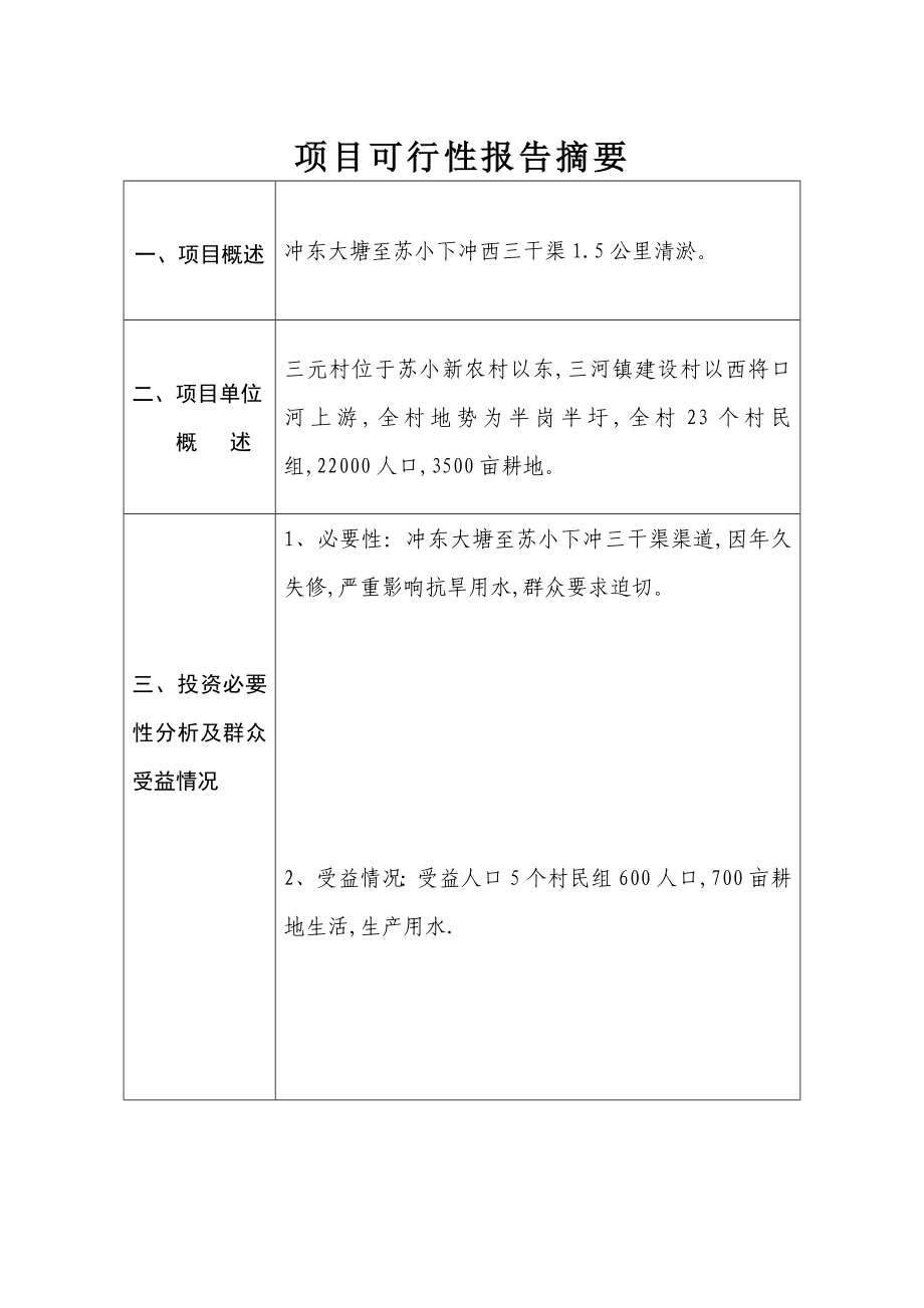 冲东大塘至苏小下冲抗旱清淤工程项目申请肥西县村级公益事业建设一事一议财政奖补.doc_第3页