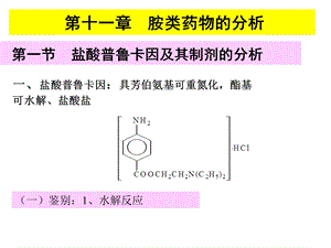 《胺类药物的分析》PPT课件.ppt