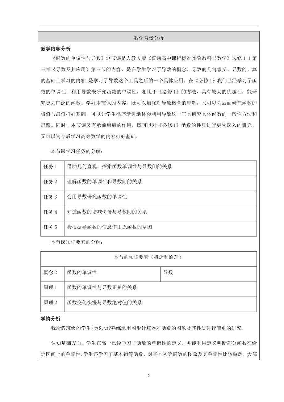 函数的单调性与导数教学设计终稿.doc_第2页