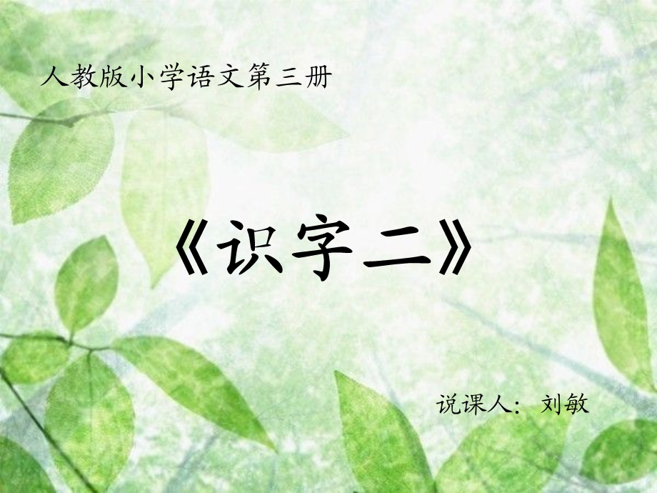 《识字说课稿》PPT课件.ppt_第1页