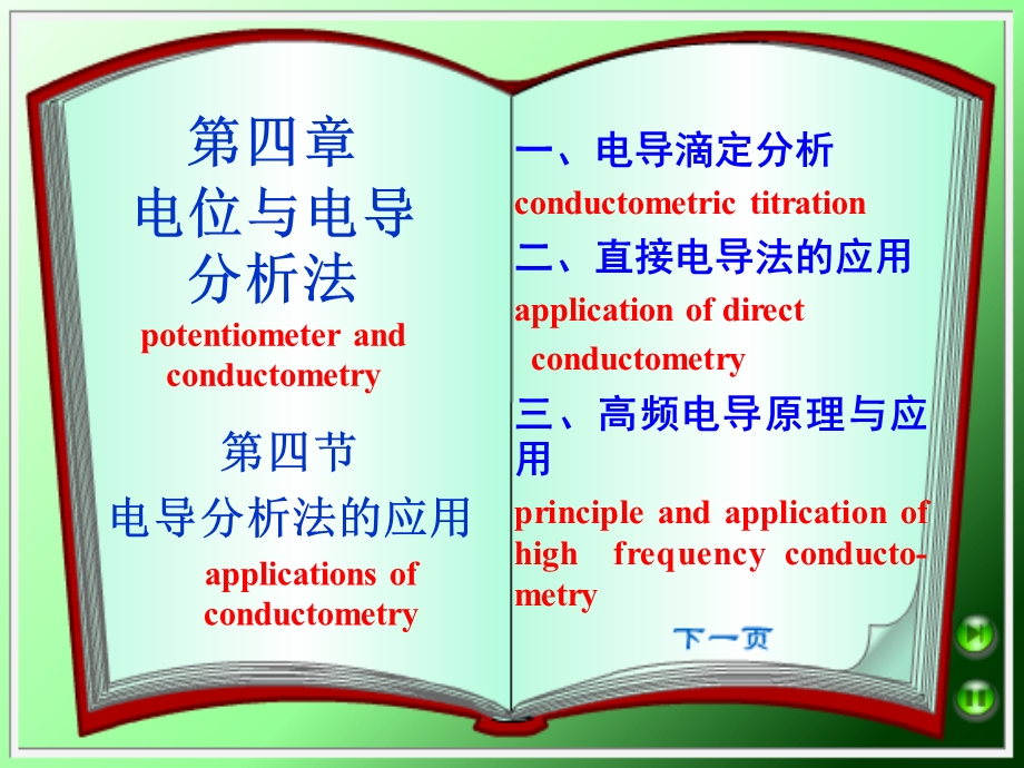 《电导分析法应用》PPT课件.ppt_第1页