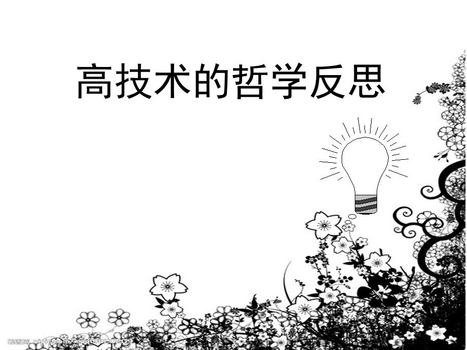 《高技术的哲学反思》PPT课件.ppt_第1页