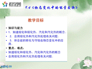 物态变化中的能量交换.ppt