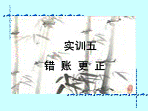 《错账更正》PPT课件.ppt