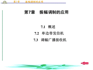 《振幅调制的应用》PPT课件.ppt