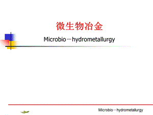 《微生物冶金》PPT课件.ppt