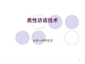 《质性访谈技术》PPT课件.ppt