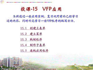 [其它]授课F VFP应用.ppt