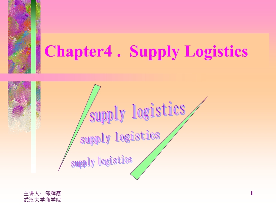 物流培训资料之4SupplyLogistics4.ppt_第1页