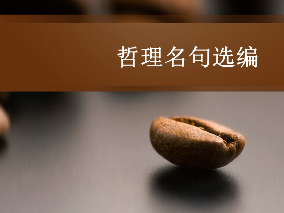 《哲理名句选编》PPT课件.ppt_第1页