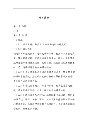 年产1 万吨湿法造粒特种炭黑项目可行性研究报告.doc