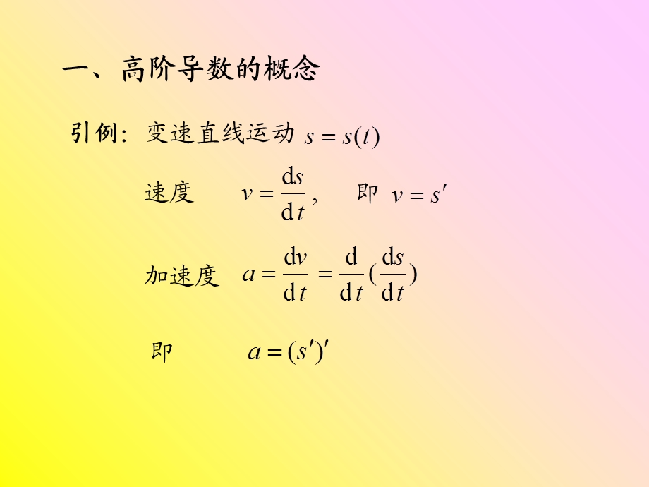 《高阶导数教学》PPT课件.ppt_第2页