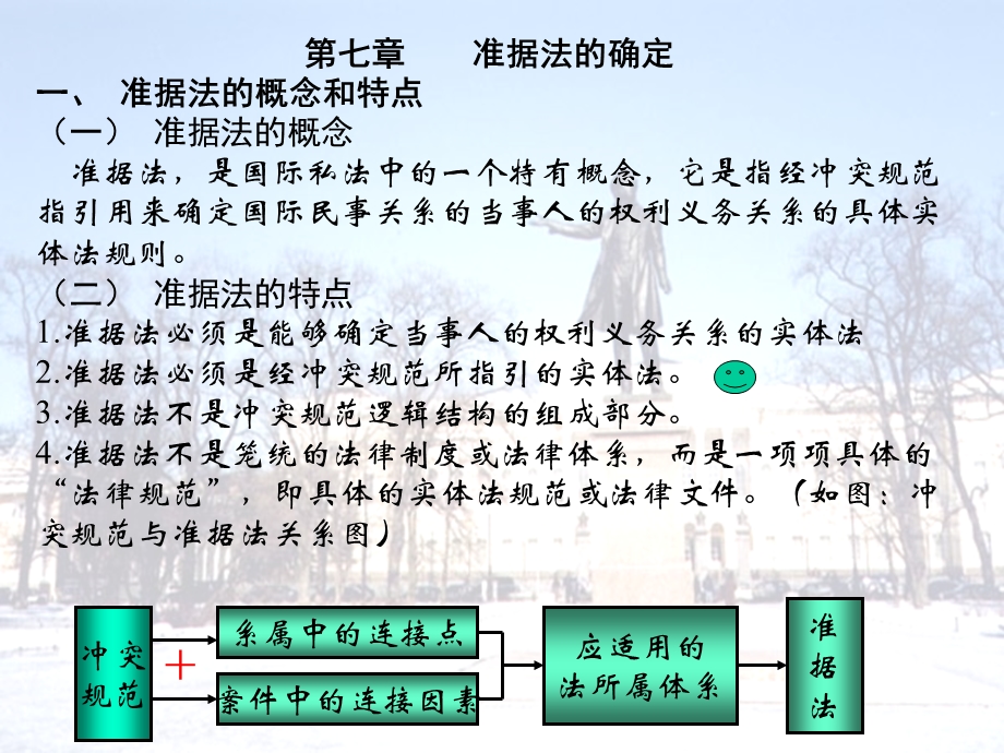 国际私法第7章准据法的确定.ppt_第1页